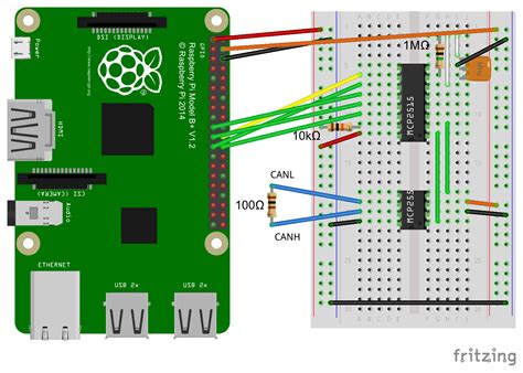 Connection are made via DB9 or 3 way screw terminal. . Mcp2515 raspberry pi